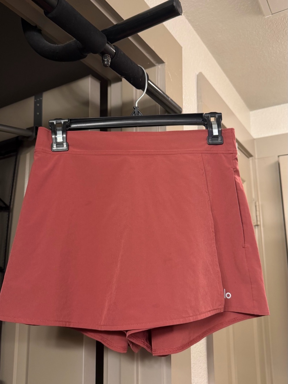 ALO Yoga Rust Red Athletic Skort Shorts